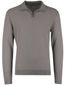 Bruine half zip trui Gentiluomo structuur