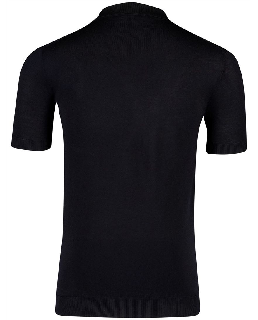 Gentiluomo navy poloshirt v hals normale fit