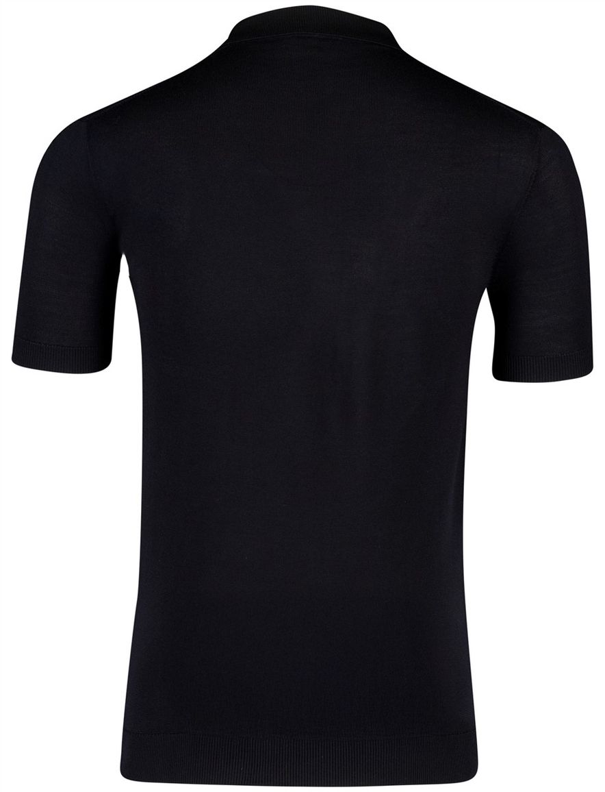 Gentiluomo poloshirt gebreid donkerblauw