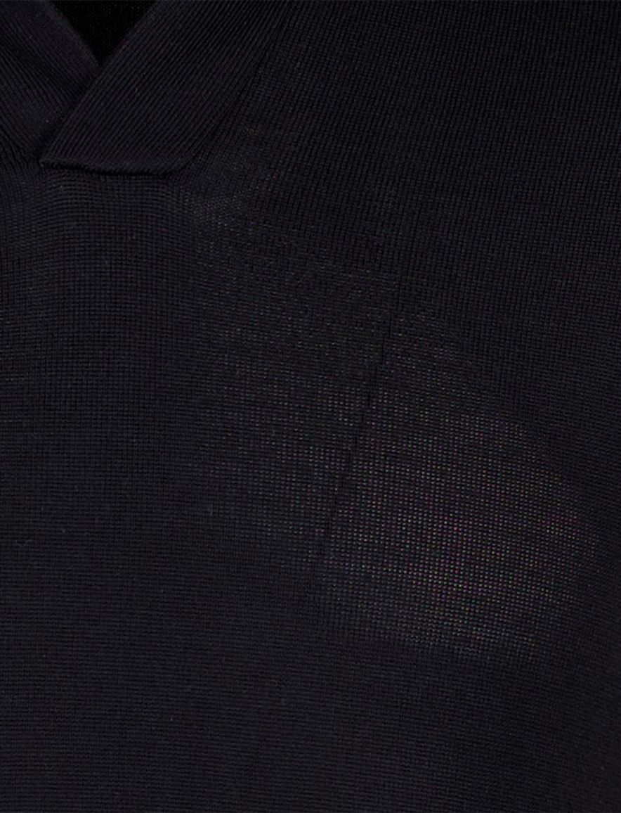 Gentiluomo poloshirt gebreid donkerblauw