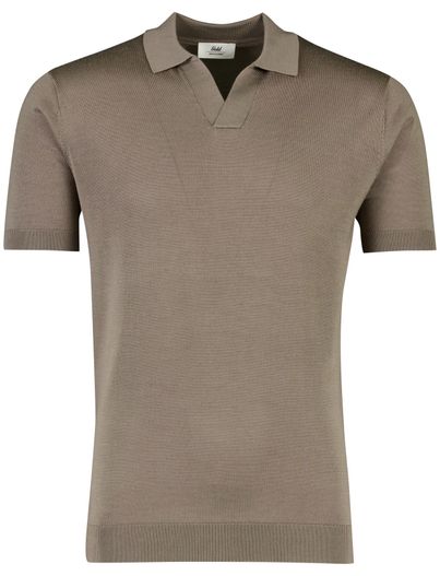 Gentiluomo Gebreid poloshirt Gentiluomo bruin