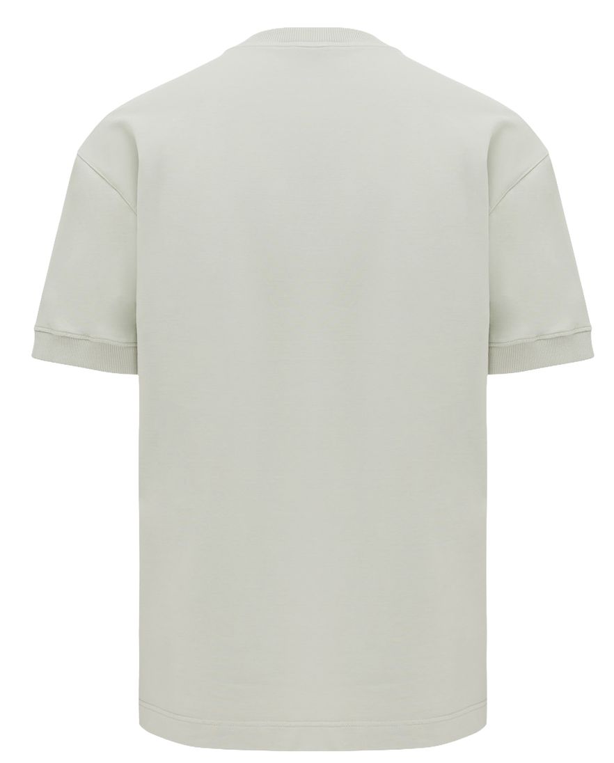 Genti t-shirt groen ronde hals effen