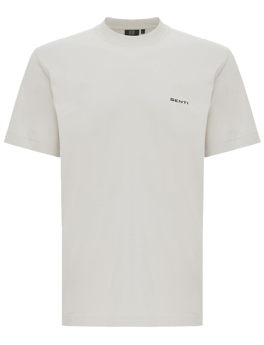 Genti t-shirt met backprint creme