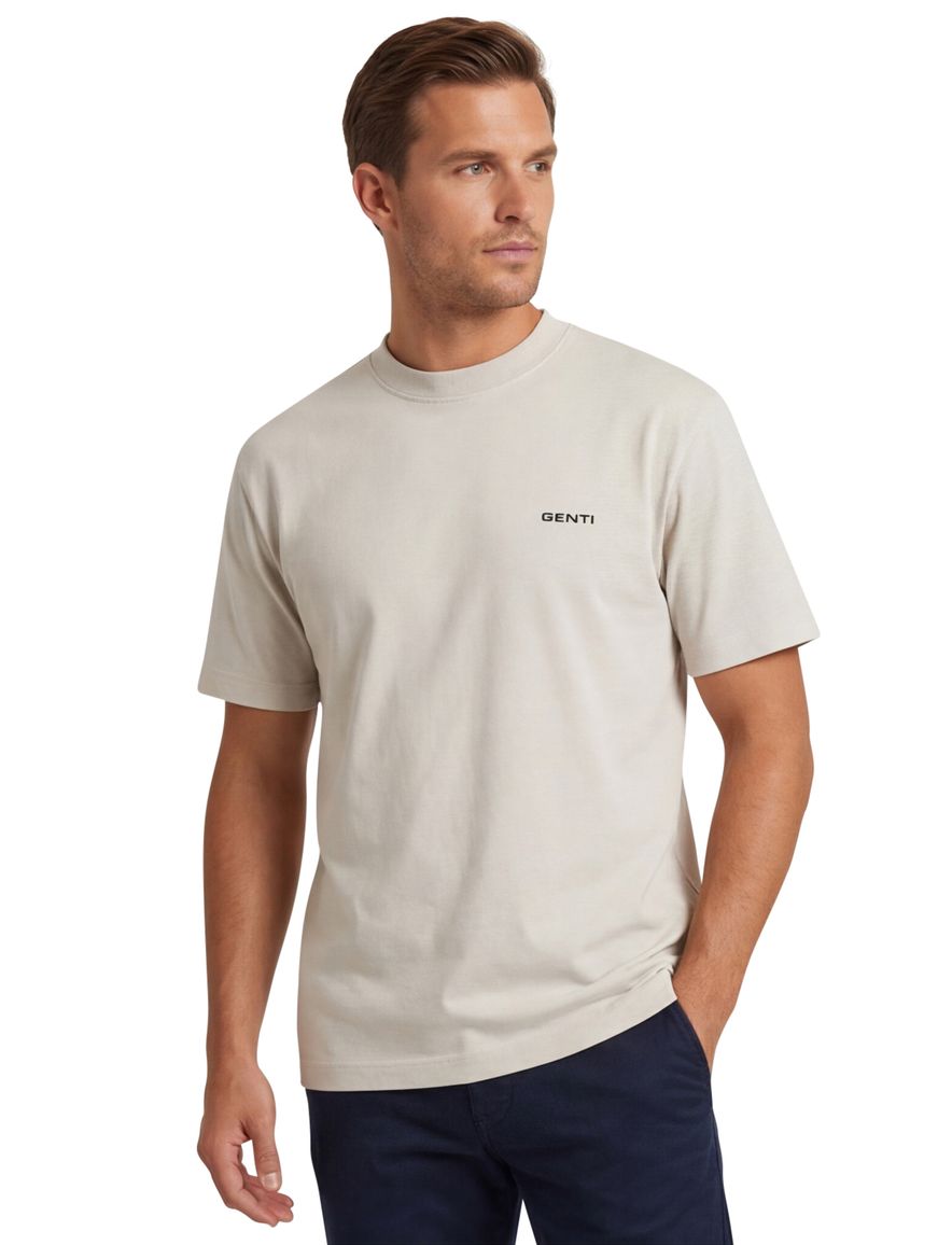Genti t-shirt met backprint creme