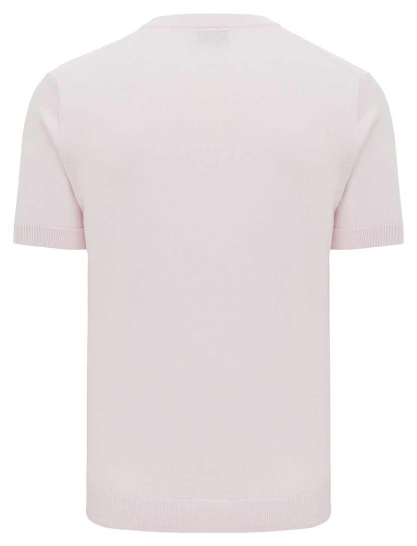 T-shirt Genti wijde fit effen roze