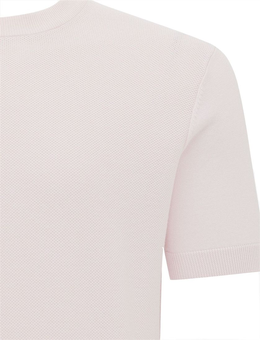 T-shirt Genti wijde fit effen roze