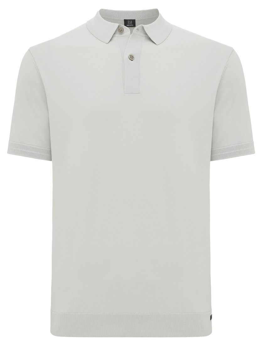 Genti groen poloshirt effen normale fit