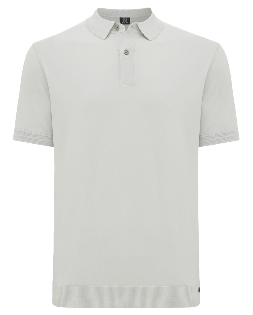 Groen poloshirt Genti 2 knoops normale fit