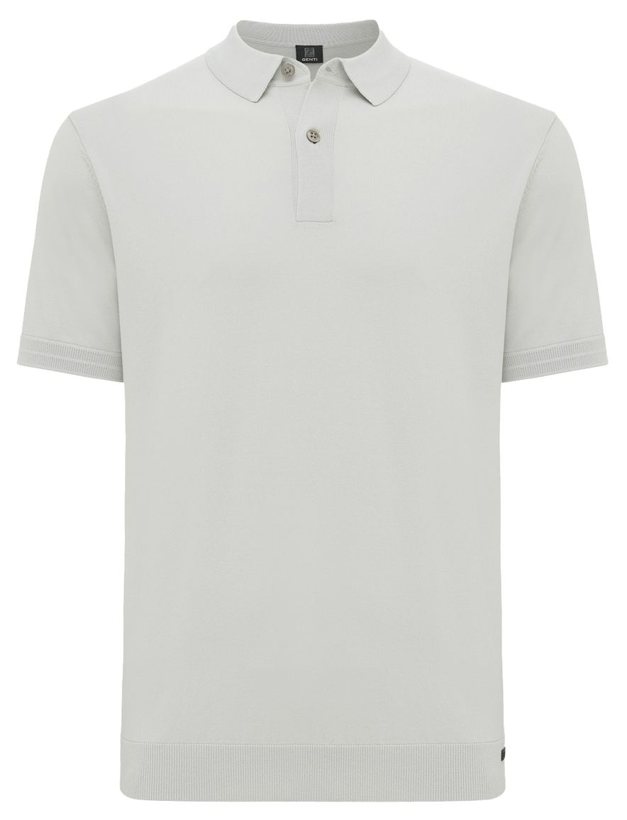 Groen poloshirt Genti 2 knoops normale fit