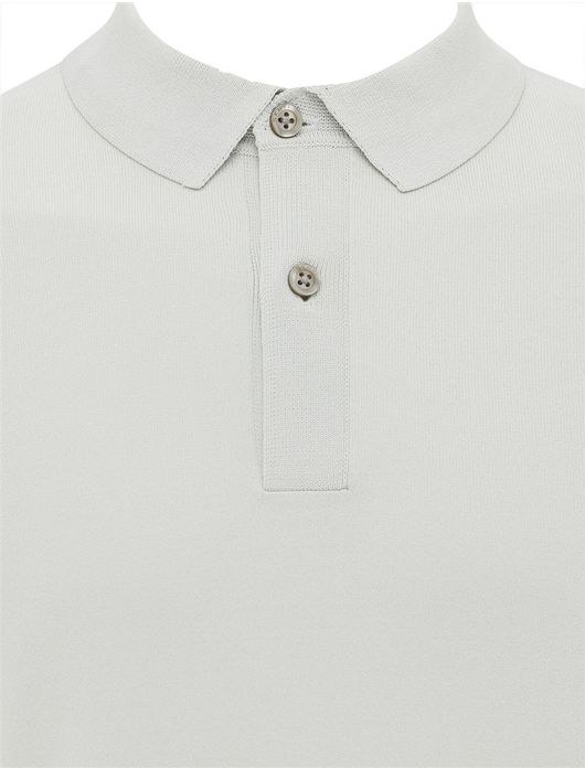 Genti poloshirt groen effen 2 knoops