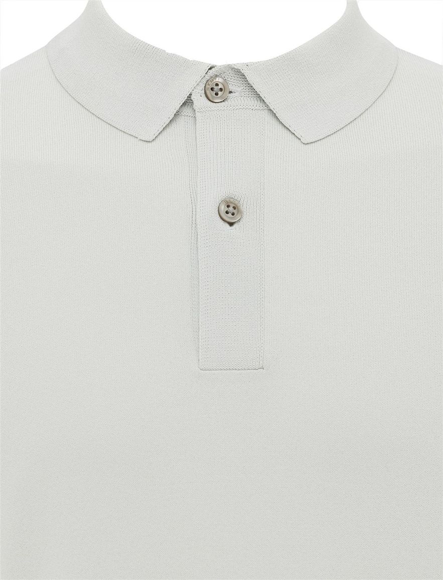 Groen poloshirt Genti 2 knoops normale fit