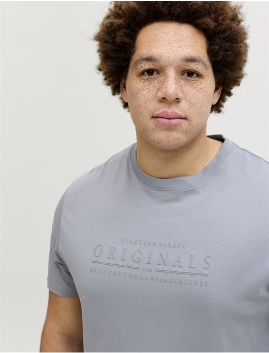 Jack & Jones T-shirts lila korte mouw met tekst