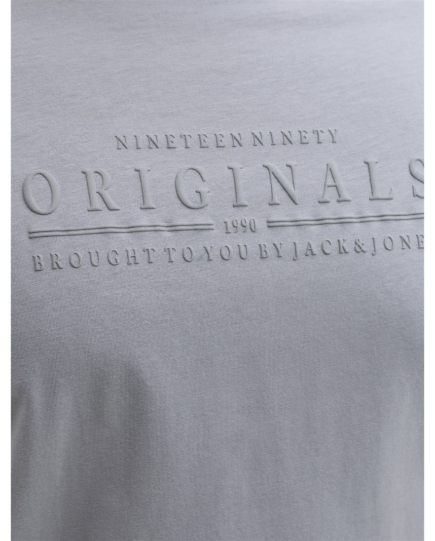 Jack & Jones T-shirts lila korte mouw met tekst korte mouw