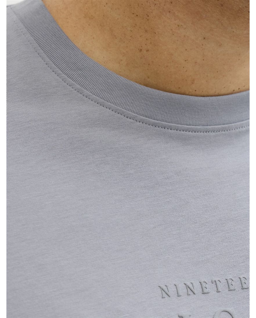 Jack & Jones T-shirts lila korte mouw met tekst korte mouw