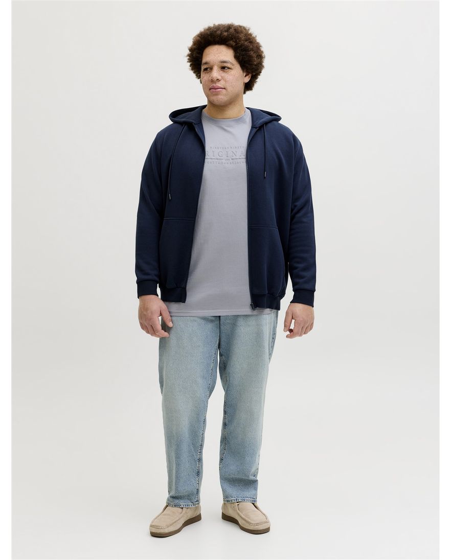 Jack & Jones T-shirts lila korte mouw met tekst korte mouw