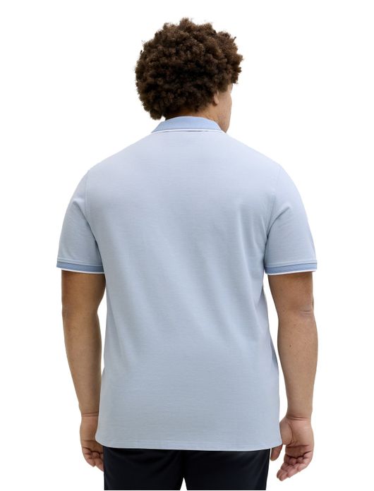Jack & Jones polo lichtblauw korte mouw 3 knopen