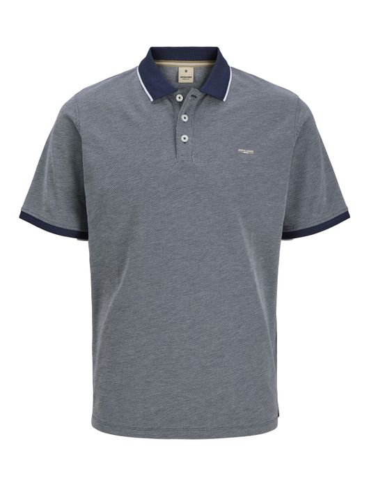 Jack & Jones polo donkerblauw gemêleerd