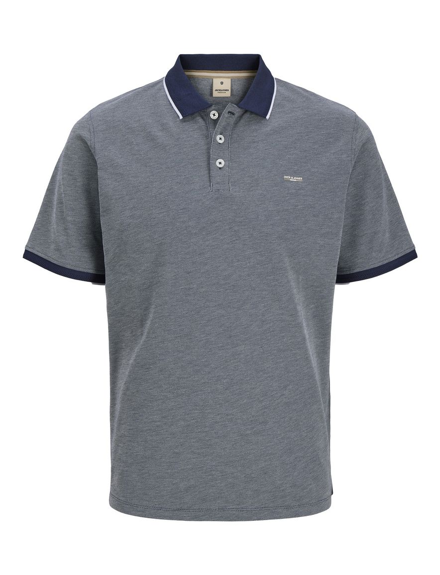 Jack & Jones polo donkerblauw gemêleerd