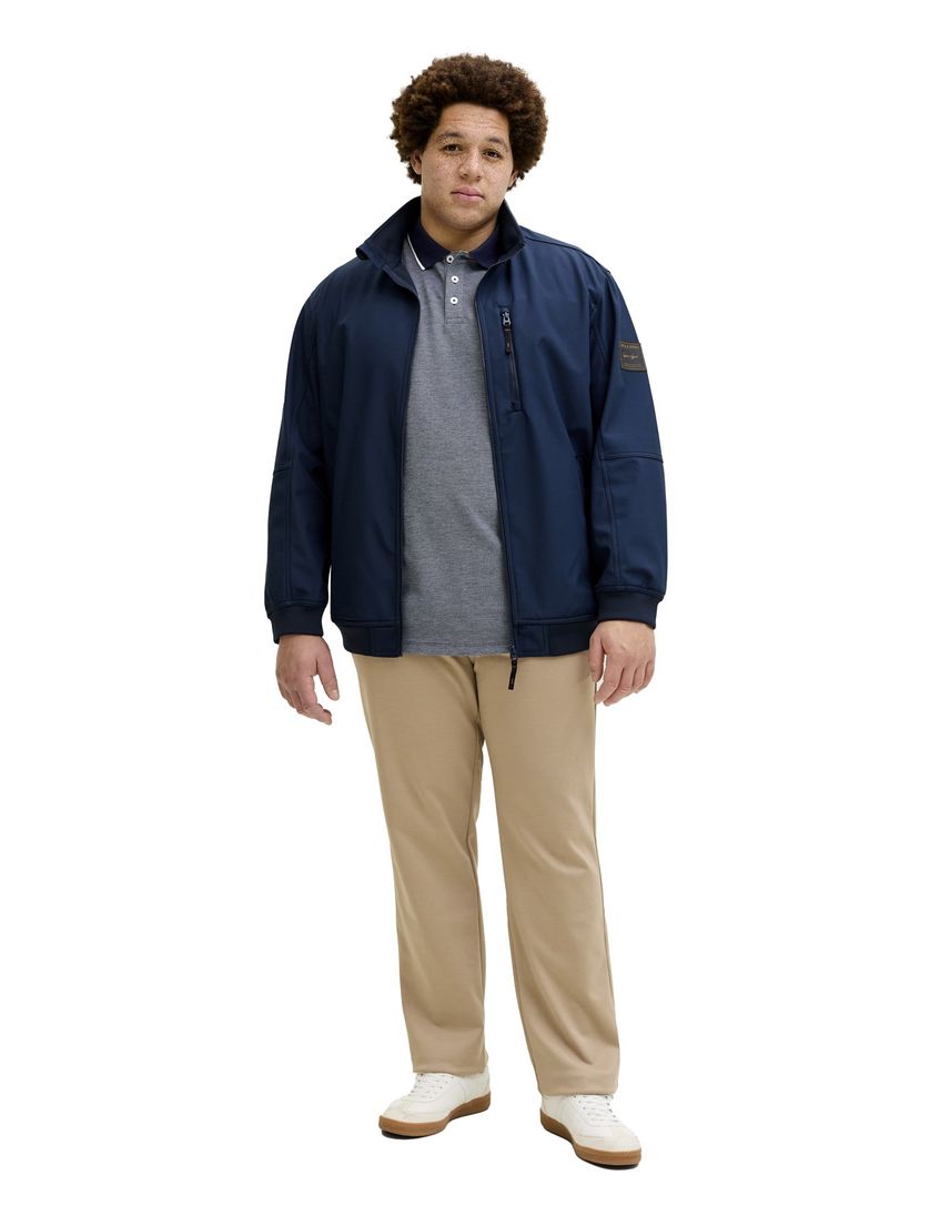 Jack & Jones Plus Size polo donkerblauw wijde fit