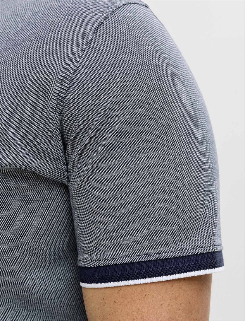 Jack & Jones Plus Size polo donkerblauw wijde fit