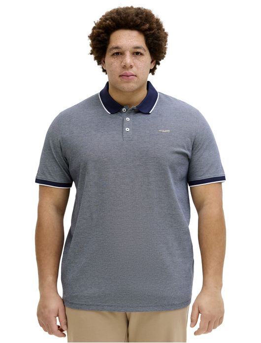 Jack & Jones polo donkerblauw gemêleerd