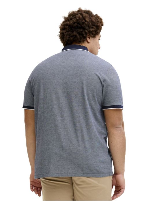 Jack & Jones polo donkerblauw gemêleerd