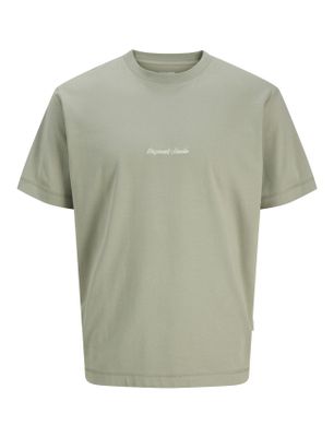 Jack & Jones Jack & Jones T-shirts wijde fit groen ronde hals