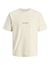 Jack & Jones T-shirts creme ronde hals korte mouw