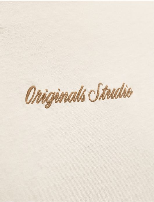 Jack & Jones T-shirts creme ronde hals