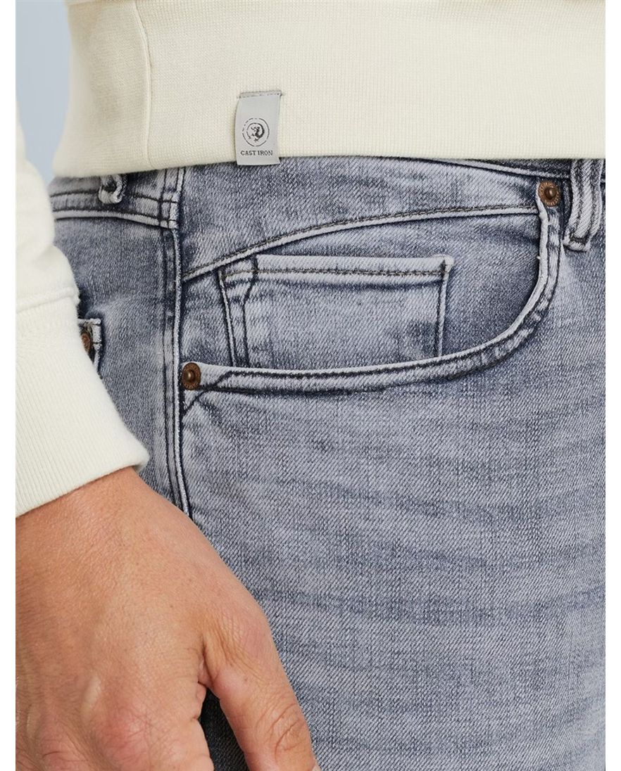 Cast Iron jeans Shiftback tapered fit grijs