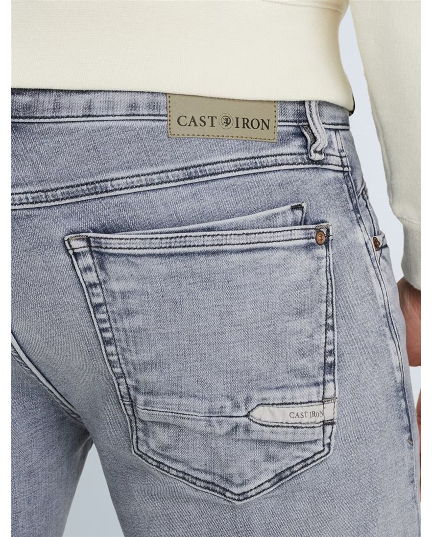 Cast Iron jeans Shiftback tapered fit grijs
