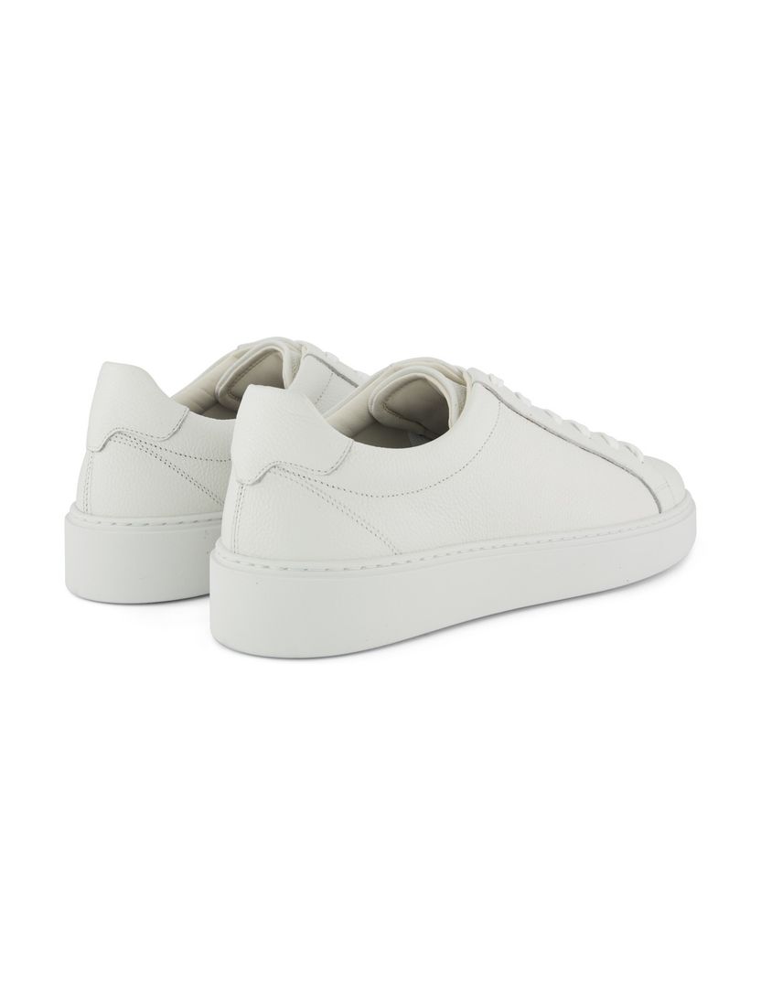 Sneakers Giorgio leer rubber wit effen