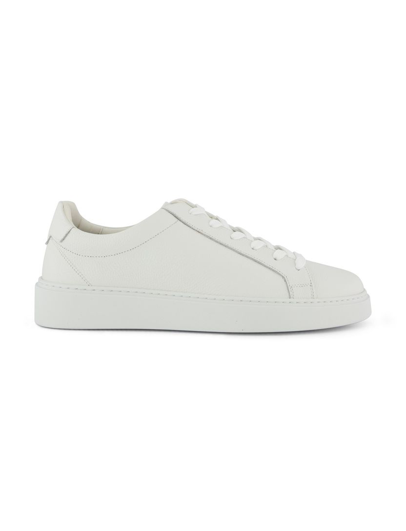 Sneakers Giorgio leer rubber wit effen