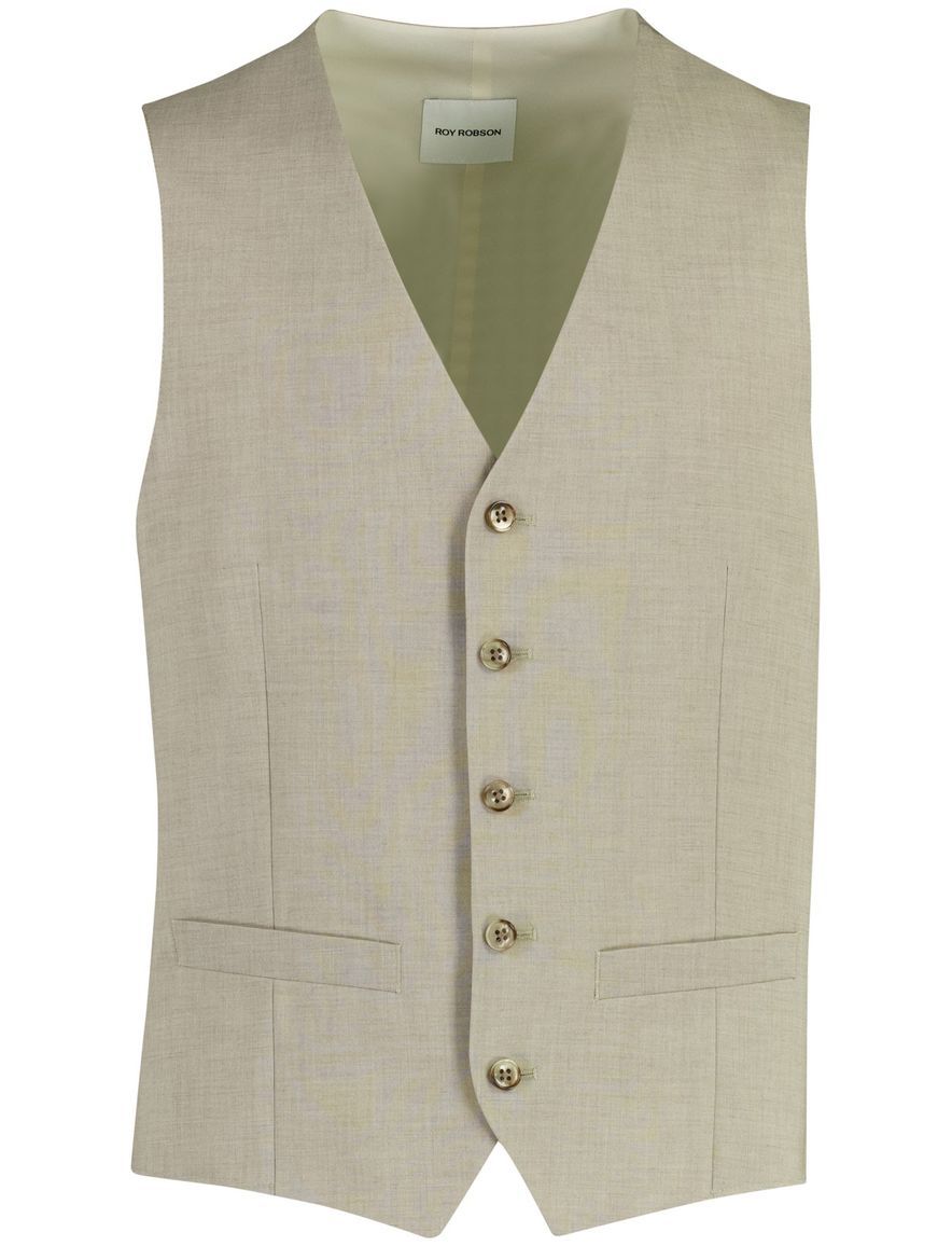 Roy Robson Gilet beige wol