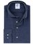 Overhemd R2 Amsterdam Modern Fit mouwlengte 7 navy linnen