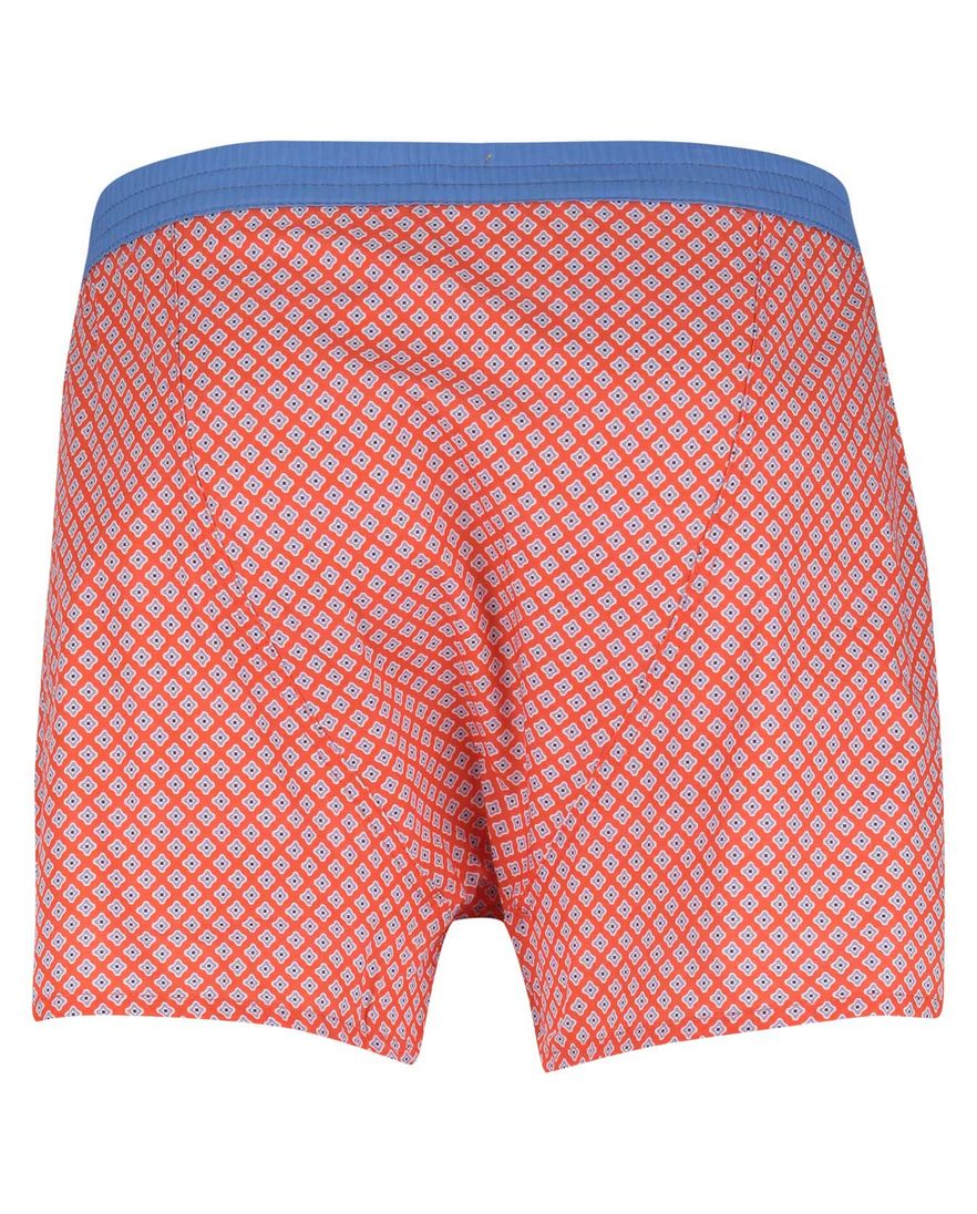 oranje boxershort Mc Alson geprint ruit katoen