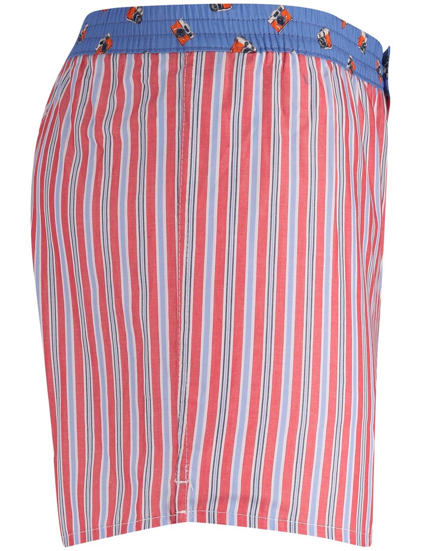 boxershort Mc Alson rood gestreept katoen normale fit