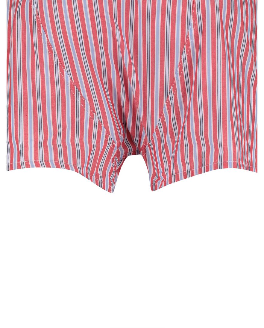 Rode boxershort gestreept print op band Mc Alson