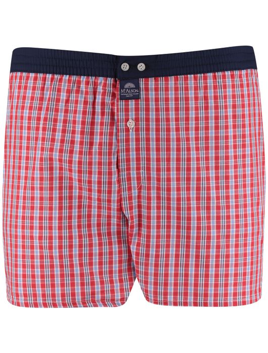 Mc Alson boxershort rood geruit katoen