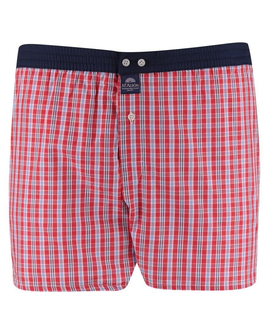 Rood geruit boxershort Mc Alson