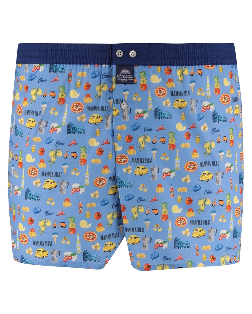 blauwe boxershort Mc Alson italië normale fit