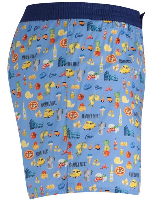 Mc Alson boxershort blauw printje italiaans