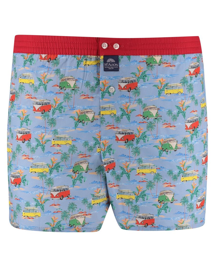lichtblauw boxershort Mc Alson katoen