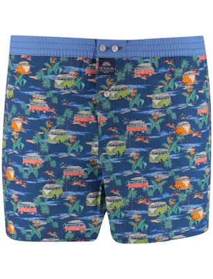 Mc Alson boxershort Mc Alson donkerblauw busjes print normale fit