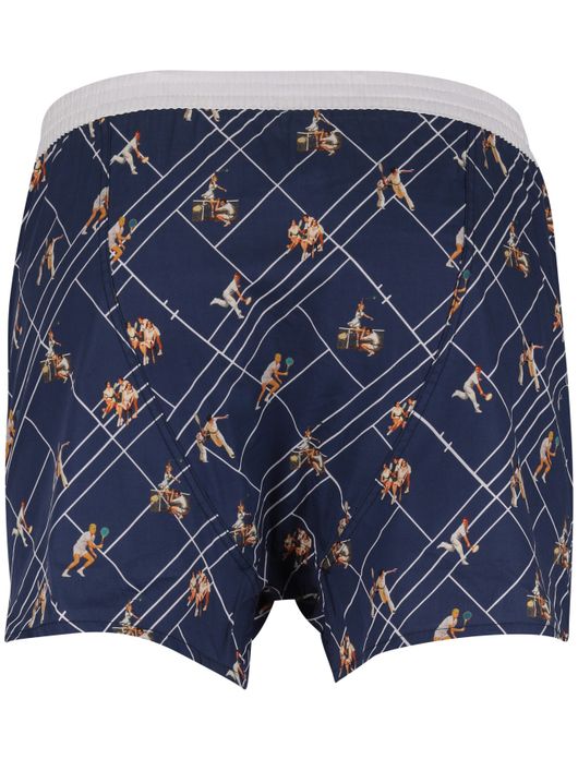Mc Alson Boxershort donkerblauw tennis print