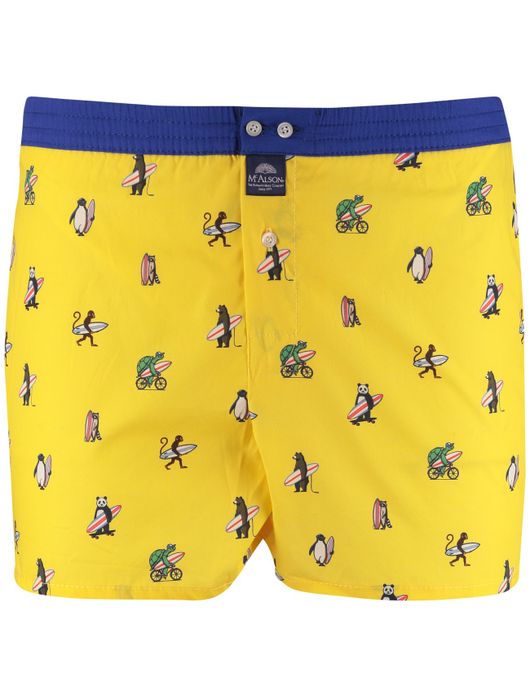 Mc Alson boxershort geel surfprint