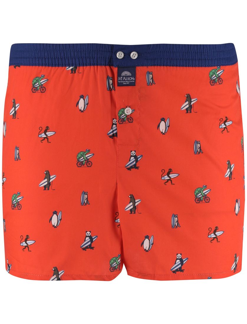 boxershort Mc Alson oranje surfprint katoen