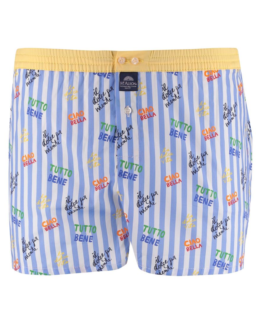 lichtblauw boxershort Mc Alson katoen normale fit