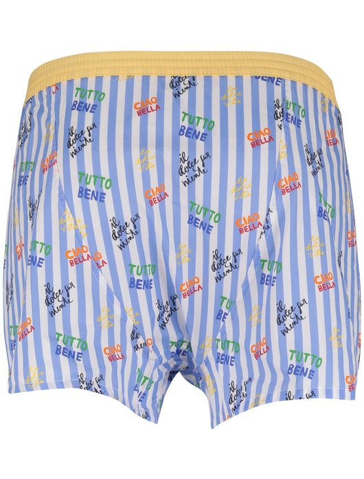 Mc Alson boxershort lichtblauw gestreept en print