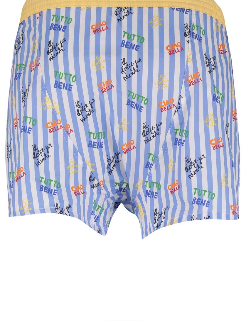 boxershort Mc Alson lichtblauw gestreept printje katoen